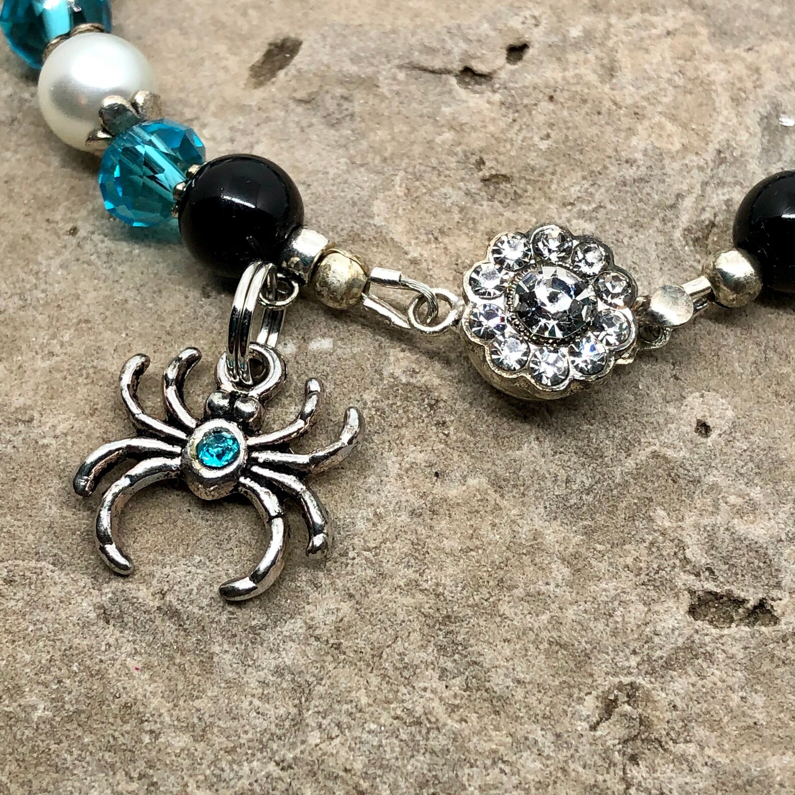 Spider Charm Bracelet Spider Gift Spider Lover Spider Etsy
