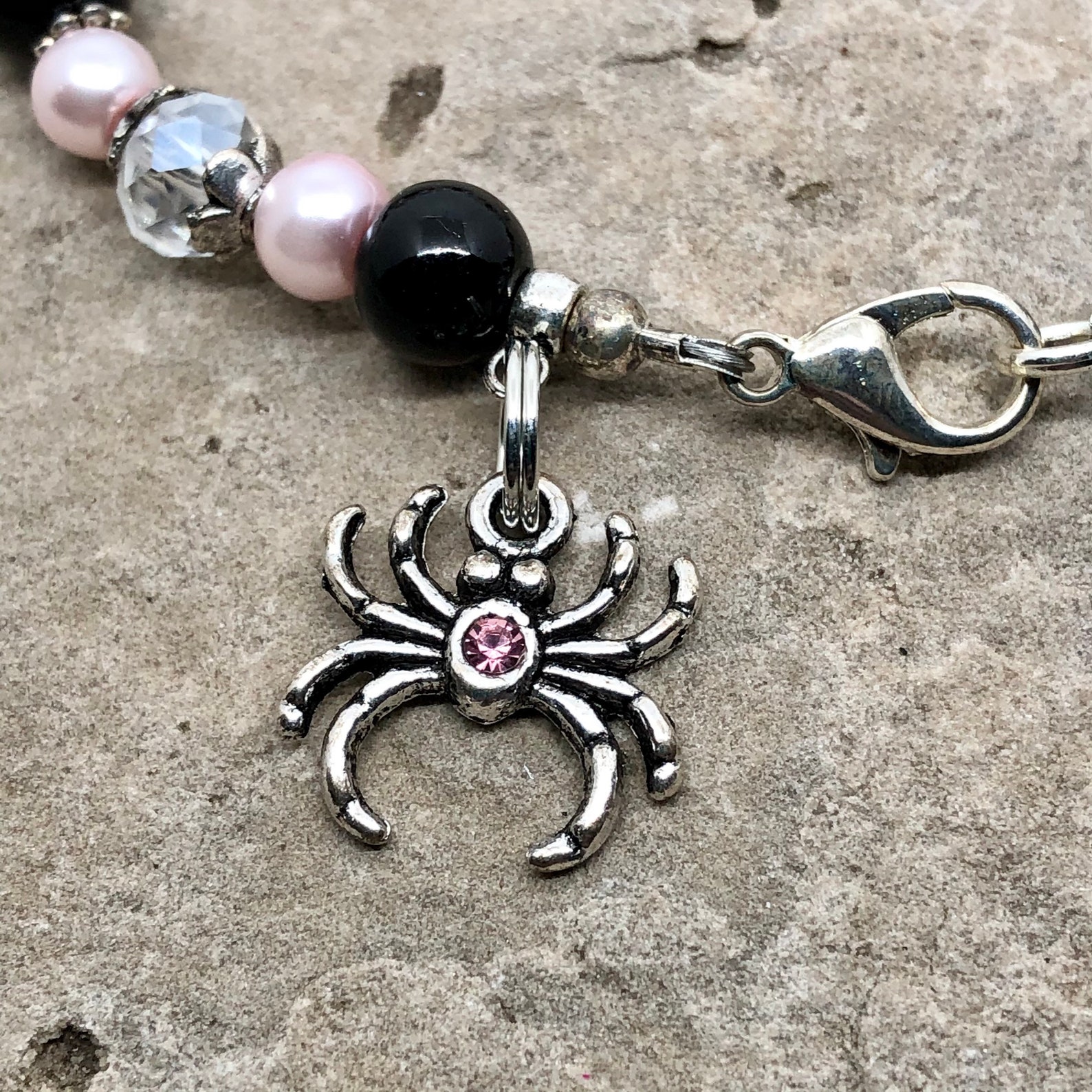 Spider Charm Bracelet Spider Gift Spider Lover Spider Etsy