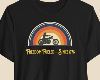 Vintage Biker T-Shirt 1970s Motorcycle Tee Retro Patriotic Shirt USA 250th Birthday 1776-2026 American Biker Gift 4th of July