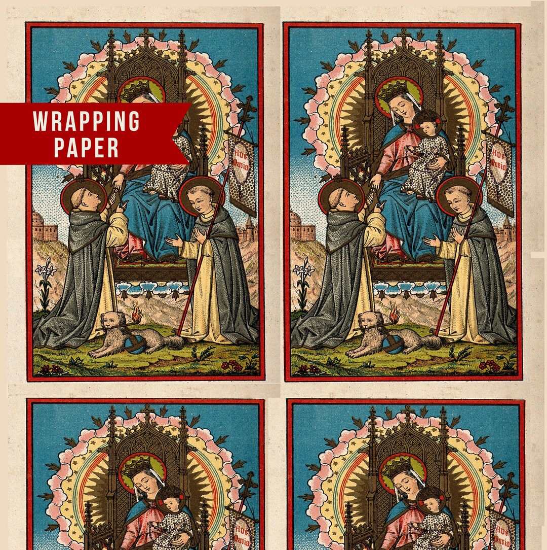 Divino Nino Jesus Gift Wrapping Paper Baby Jesus Wrapping Etsy