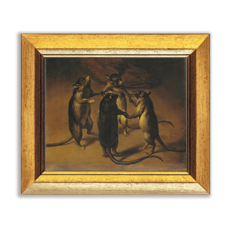 Renaissance Rats Weird Antique Art Medieval Art Weird Antique Rats Painting Renaissance ...