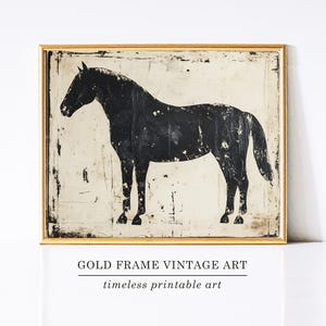 Rustiek paard kunst paard foto paard schilderij rustieke paard kunst paarden kunst print woondecoratie boerderij afdrukbare muur kunst paarden