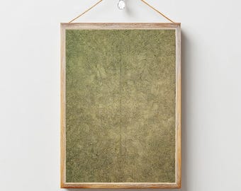 Olive Green Textile Wall Art, Abstract Geometric Decor, Vintage Print, Tapestry Wall Decor, Light Academia Room Decor, Digital Download
