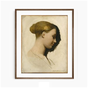 Printable Wall Art, Digital Prints, Print of an Oil Painting, Antique Portrait of a Woman, Vintage Home Decor, Digital Download