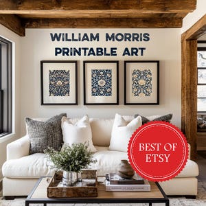 William Morris Print Art Prints Gallery Wall Printable Wall Art Set of 3 Prints Home Decor Vintage Decor Tapestry Pattern Textile Bundle