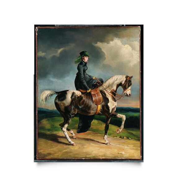 馬の絵画 ヴィンテージ 乗馬プリントセット ヴィンテージ 馬 