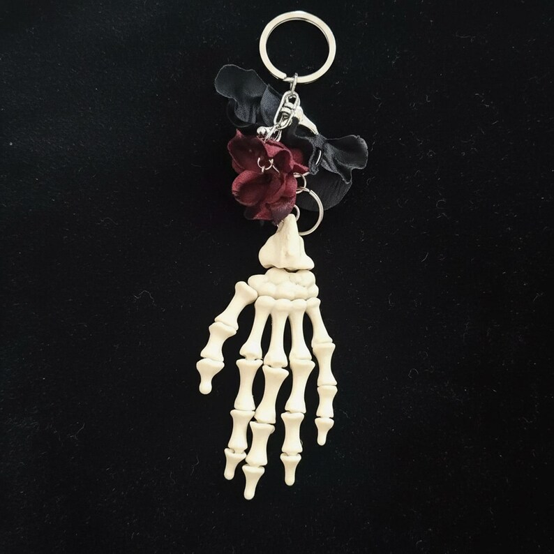 Death Core Hand Gothic Skeleton Hand Charm-y2k Dark Deathcore Accessory-halloween Gift ...