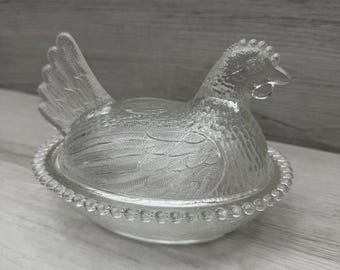 Mosser Jadeite Hen on Nest Candy Dish 4