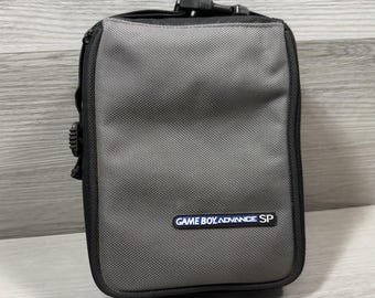Nintendo Game Boy Advance SP Padded Carrying Case Gray & Black Nylon
