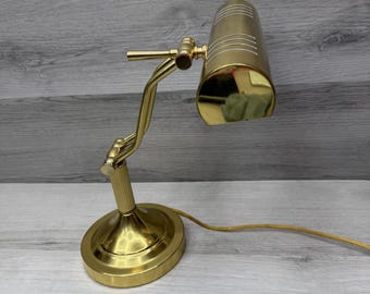 Brass Adjustable Desk Lamp Piano Lamp Reading Light VTG