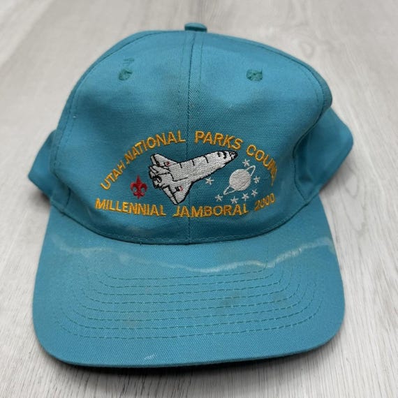 BSA Boy Scouts Hat Cap Utah National Parks Council Millennial Jamboree 2000 Y2K
