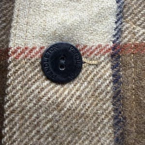 Pendleton Wool Cruiser Jacket Men's Medium Plaid Virgin Wool USA Blue Label 60s image 3