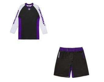 Camiseta de compresión y pantalones cortos Shoyoroll Ota Competitor / Equipo de kimono BJJ de primera calidad