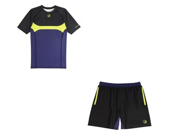 Camiseta de compresión y pantalones cortos Shoyoroll Safire Competitor – Equipamiento BJJ de primera calidad