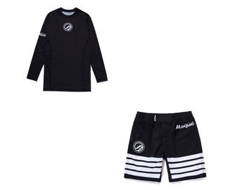 Shoyoroll Lote n.° 109: Camiseta de compresión y pantalones cortos Ataque / Conjunto de BJJ sin kimono