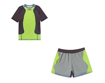 Conjunto de jiu-jitsu sin kimono Shoyoroll Lithos Competitor (camiseta de compresión y pantalones cortos)