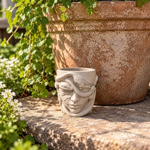 メドゥーサ メデューサ プランター ポット 鉢 アート アンティーク Medusa Planter - Etsy
