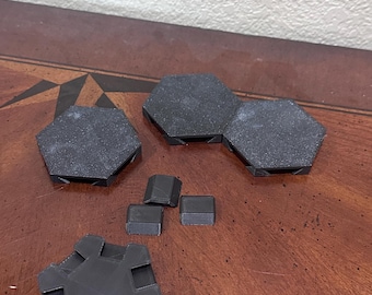 Modular Hex DnD Tiles- Set of 4