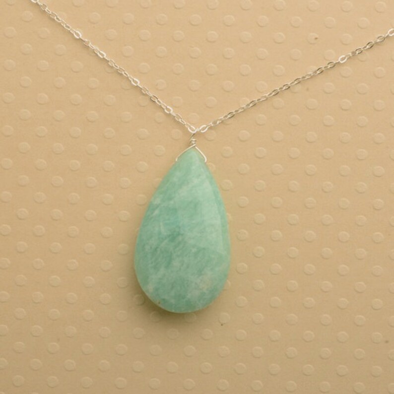 etsy gemstone necklace