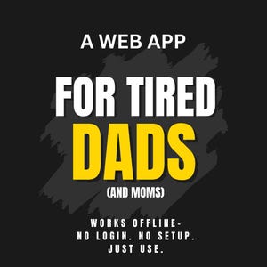 Daily Routine Tracker for Tired Dads | ADHD-Friendly Task Manager | Minimalist Productivity System | Offline + Web App | Digital Download