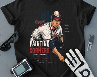 Camiseta Greg Maddux Professor Funny Vibes / Camiseta con diseño gráfico de leyenda del béisbol / Regalo vintage para aficionados al deporte