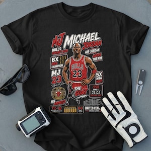 Michael Jordan Funny Goat Legend Air Style Retro Art Basketball Player T-Shirt Vintage Graphic Tee Sports Icon Gift