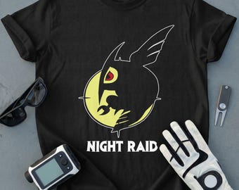 Camiseta inspirada no anime Night Raid, Akame Ga Kill, camiseta com estampa estética em estilo mangá para fãs de anime.