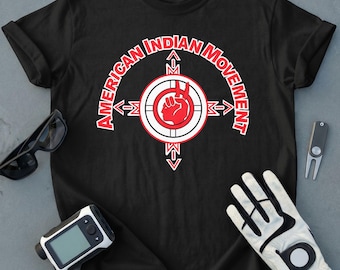 American Indian Movement Tee, Indigenous Rights Support Shirt, Native American Pride T-Shirt, AIM Activist Apparel