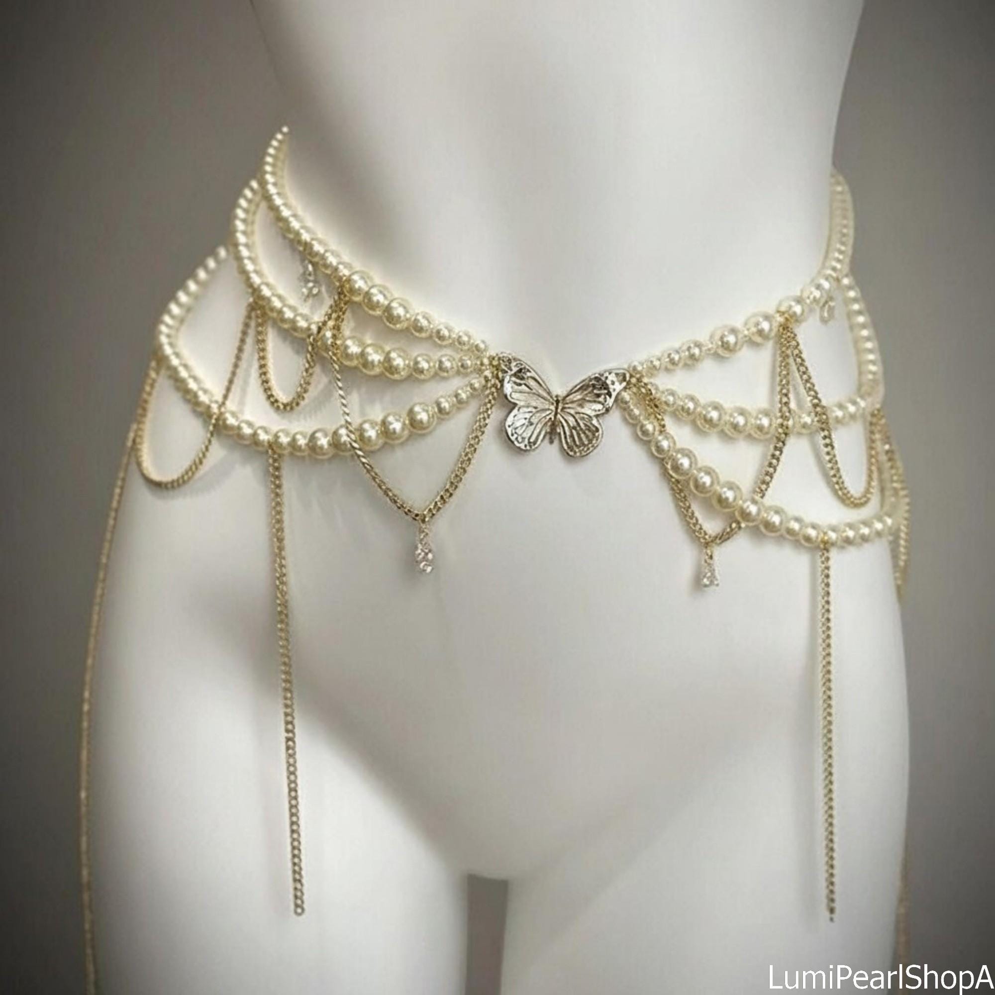 Pearl Waist Chain - Etsy