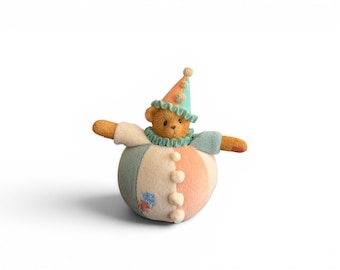 Enesco Cherished Teddies Sparky Clown Figurine (2000) Resin Collectible Bear (Original Box)