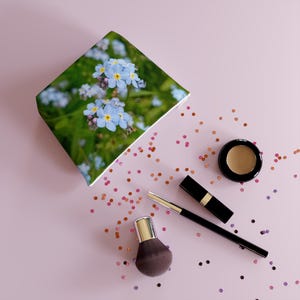 Forget-me-not Cotton Cosmetic Bag