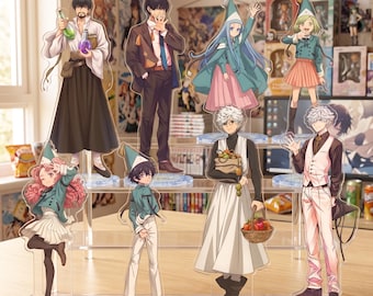 Crystal Standees Inspired by Witch Hat Atelier – 6 Characters, 12–20cm