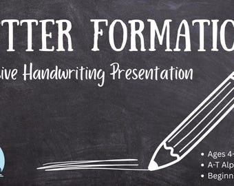 Animal Themed Cursive Handwriting Workbook | Letter Formation Practice (A-T)