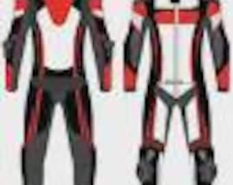 Motorbike Racing Suit – Leather, Protective Armor, Excellent Condition,