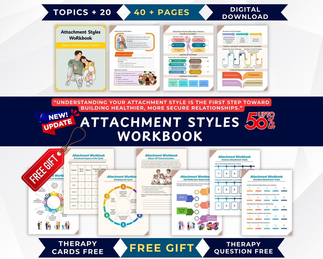 Attachment Styles Workbook: Healing Anxious & Avoidant Patterns for ...