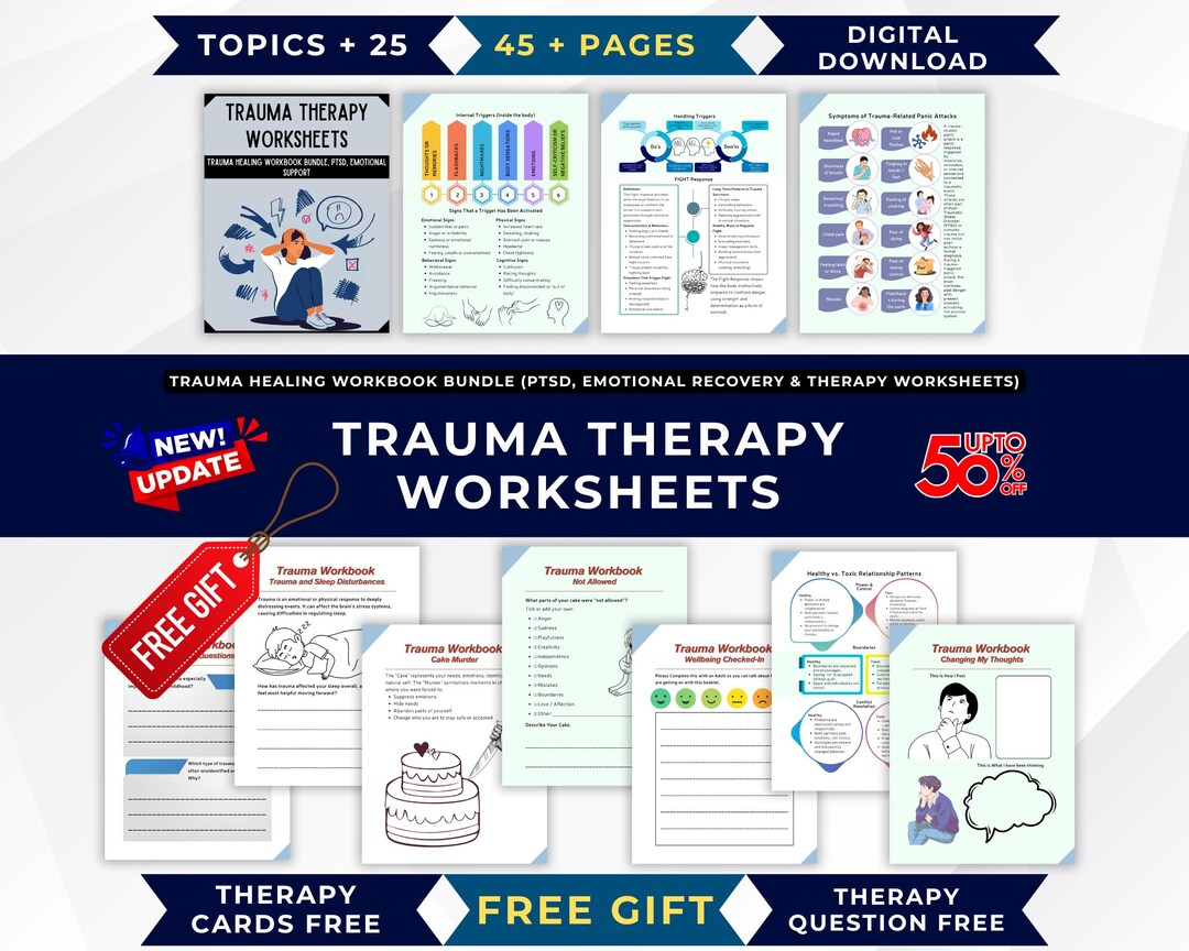 Healing Worksheets.pdf Trauma Healing Workbook PDF | PTSD, Inner Child, Emotional Recovery ...