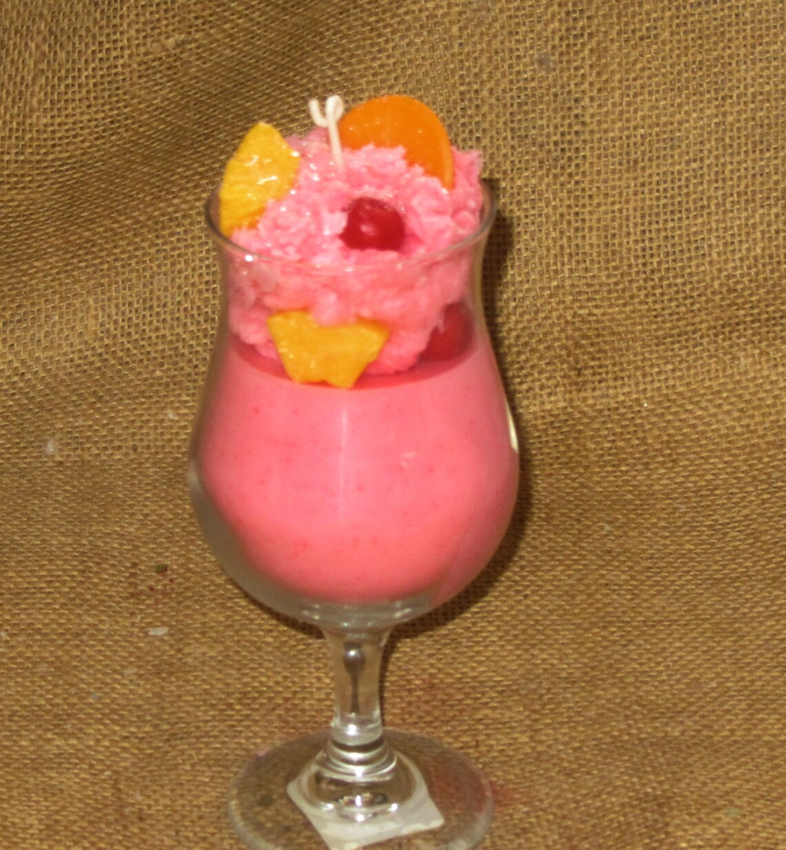 Pink Sangria Drink Candle Etsy