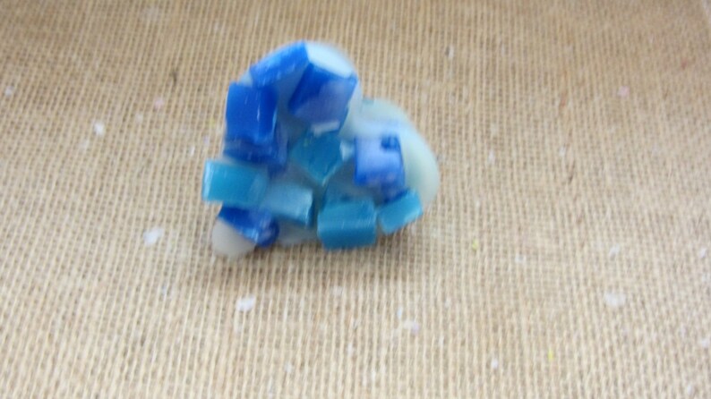 Smurfs Birthday Cake Blended Chunk Heart melts