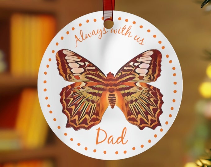 Remembrance Butterfly Ornament for Dad