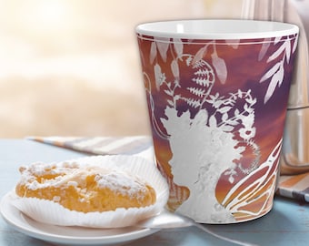 Sunrise Fairy Latte Mug, Fairy Queen Cup, Fairy Garden Coffee Mug, Tea Party Cup