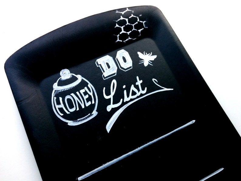 Useable Chalkboard Honey Do List Wall Art Handmade Hand | Etsy
