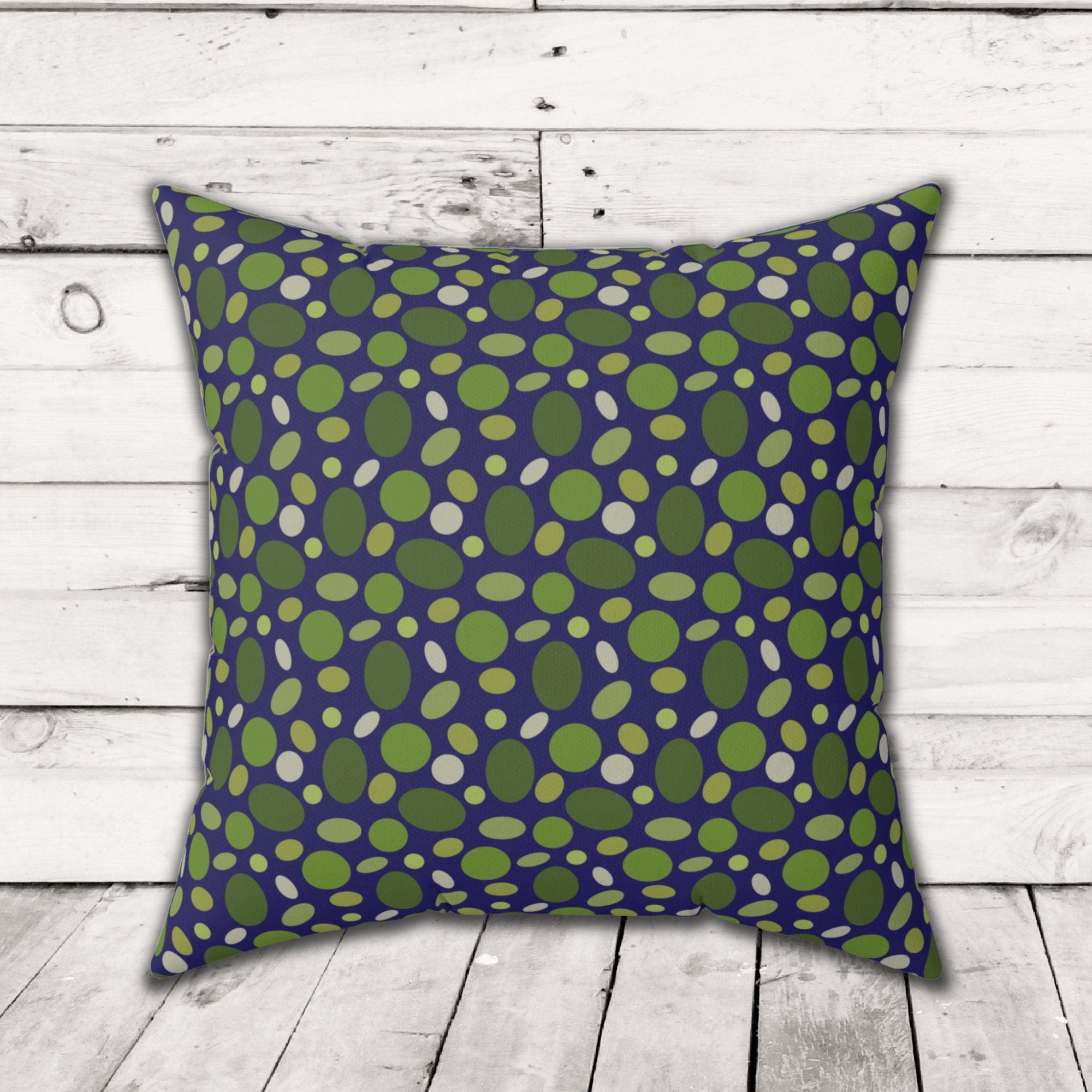 Large top green cushions