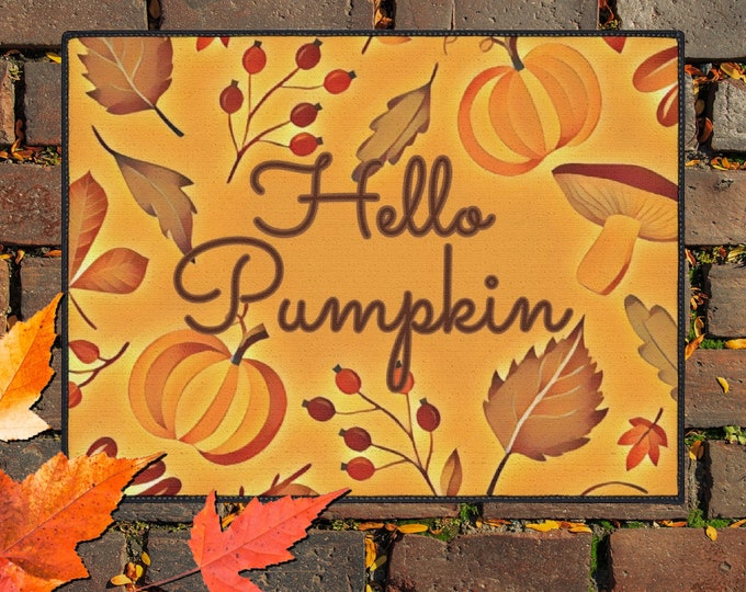 Fall Door Mat in Autumn Colors