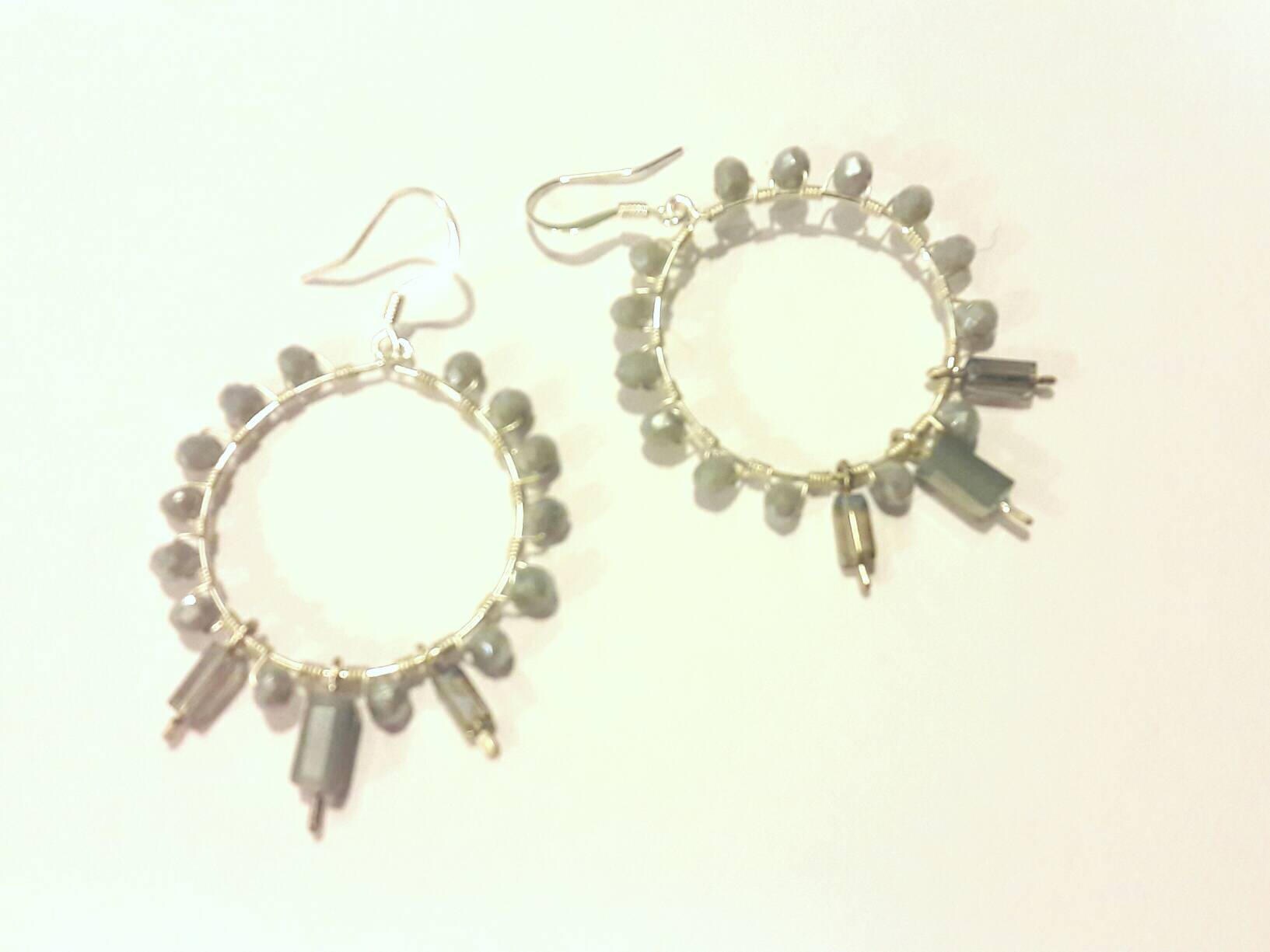 large sparkly earrings