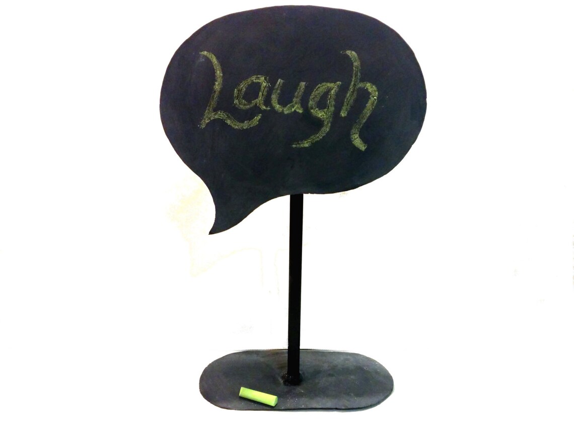 Chalkboard Sign Quote Bubble Decorative Sign Usable Etsy