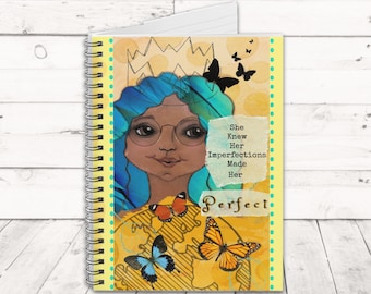 Encouragement Journal for Women and Teens, Spiral Bound Notebook with Affirmation, Positive Self Image Lined Notebook