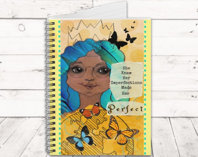 Encouragement Journal for Women and Teens, Spiral Bound Notebook with Affirmation, Positive Self Image Lined Notebook