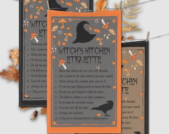 Witch's Kitchen Etiquette Towel