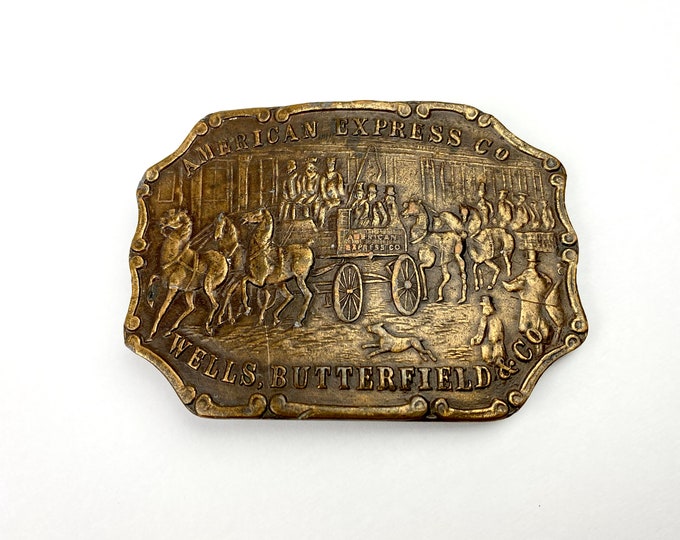 American Express Co, Wells Butterfield & Co Belt Buckle by Bergamot