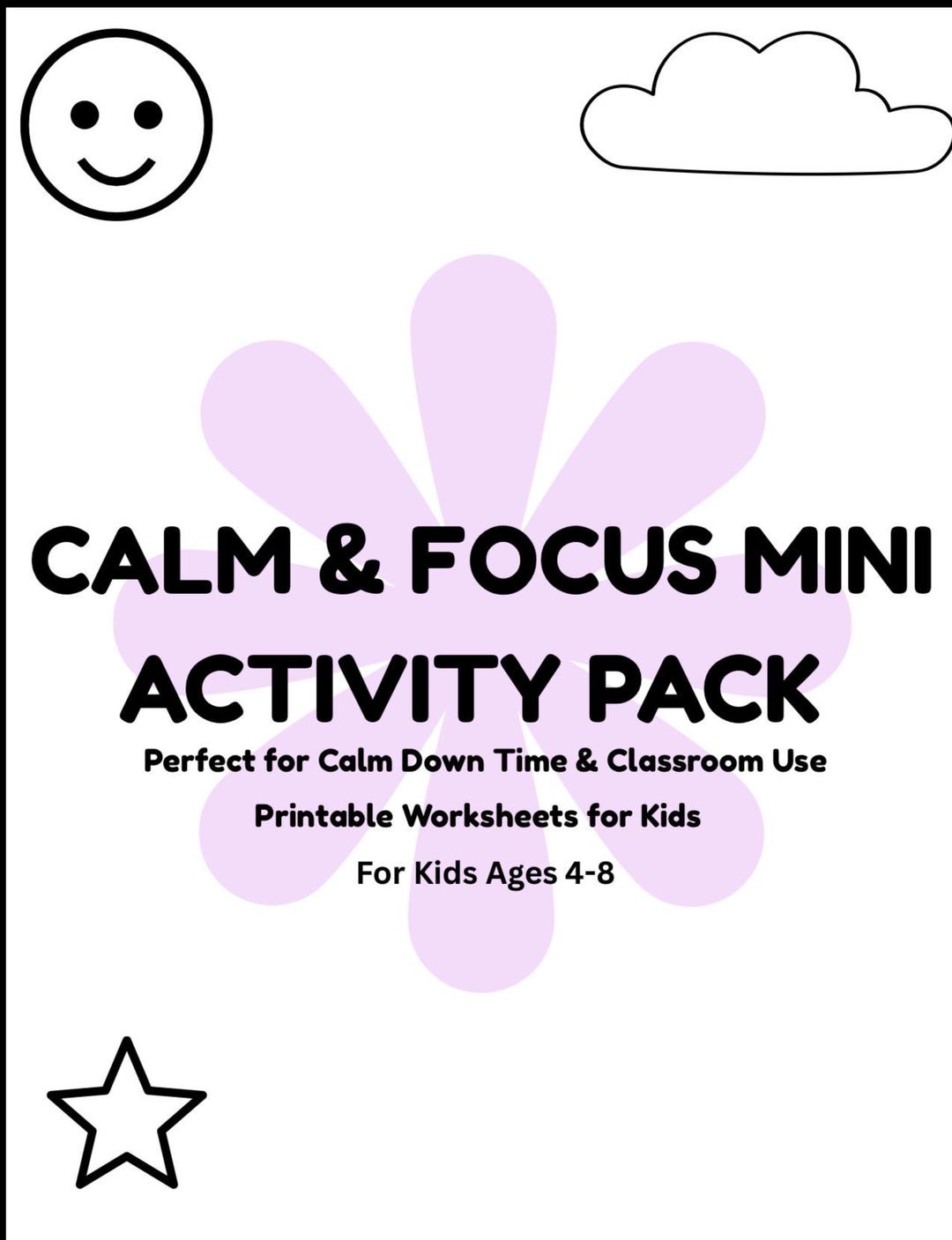 Calm Down Activity Pack for Kids | Emotional Regulation Worksheets ...
